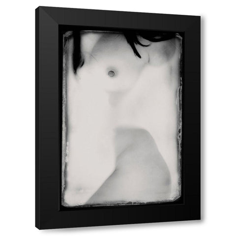 Untitled Black Modern Wood Framed Art Print by Bousca, Bogdan