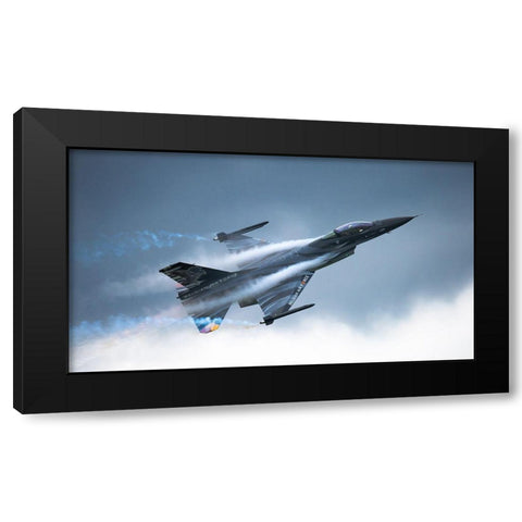 Vador Black Modern Wood Framed Art Print by Wrobel, Piotr