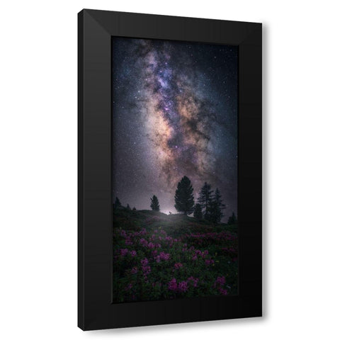 Art Of Night V Black Modern Wood Framed Art Print by F. Turienzo, Carlos