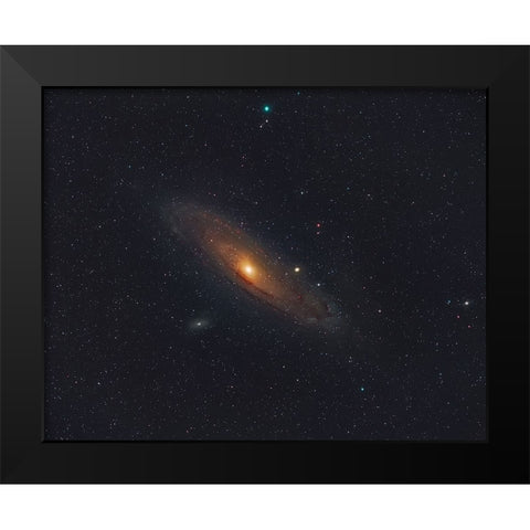 Andromeda Galaxy Black Modern Wood Framed Art Print by Auf dem, Andrea
