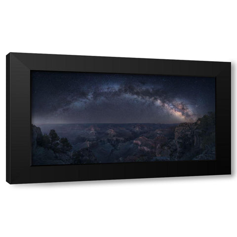 Grand Canyon - Art Of Night Black Modern Wood Framed Art Print by F. Turienzo, Carlos