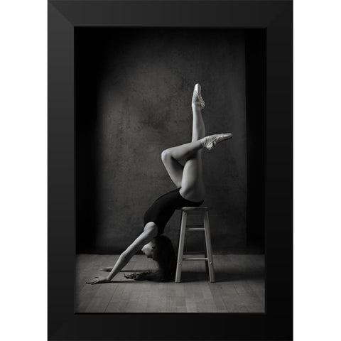 Recline Black Modern Wood Framed Art Print by Ashton-Jones, Howard