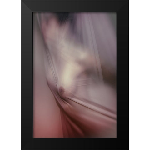 Veil Black Modern Wood Framed Art Print by Bartal, Balazs