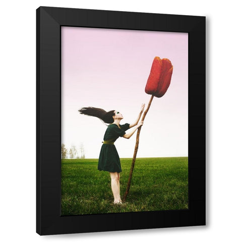 Open Sky Black Modern Wood Framed Art Print with Double Matting by Korolyova, Mila