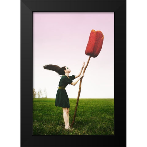 Open Sky Black Modern Wood Framed Art Print by Korolyova, Mila
