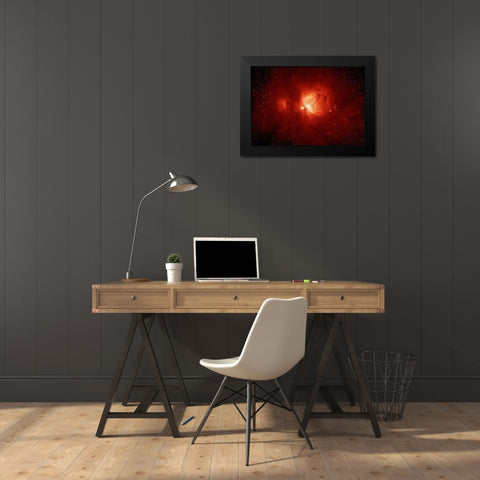 M42 - Orion Nebula Black Modern Wood Framed Art Print by Maupetit, Arnaud