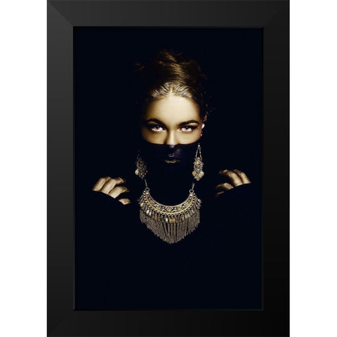 Coyolxauhqui Black Modern Wood Framed Art Print by Bolgov, Ruslan