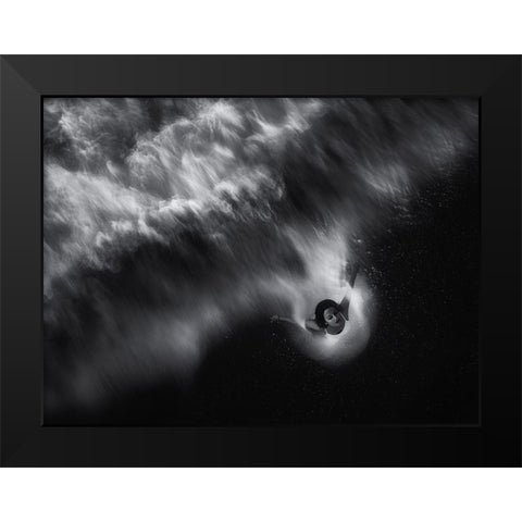 Thalassa Black Modern Wood Framed Art Print by Kaimaki, Maria