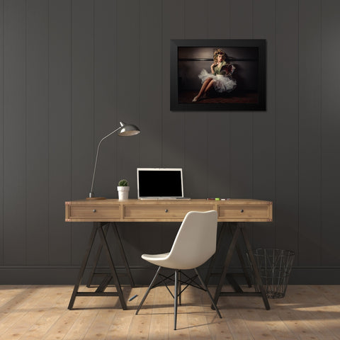 Giorgia Black Modern Wood Framed Art Print by Mancini, Massimiliano