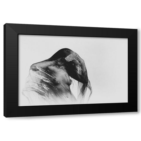 Wild Is The Wind Black Modern Wood Framed Art Print with Double Matting by Tuinenga, Jacob