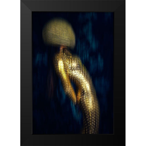 Anti-Gravity Black Modern Wood Framed Art Print by Bolgov, Ruslan