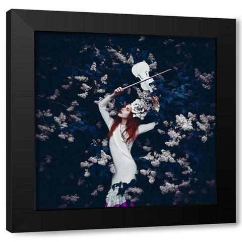 Musique De Beautac Black Modern Wood Framed Art Print with Double Matting by Bolgov (Axe), Ruslan