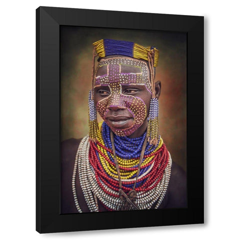 Color Caro Black Modern Wood Framed Art Print by Yosifov, Svetlin