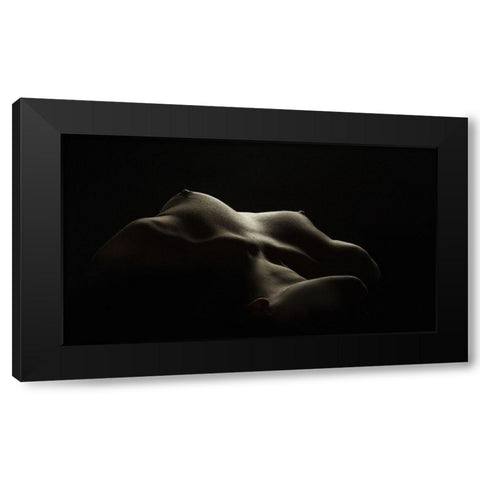 Breast Black Modern Wood Framed Art Print with Double Matting by Valevicius, Aurimas