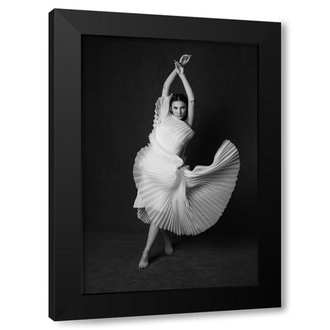 Amour Impur Black Modern Wood Framed Art Print by Naderi, Peyman