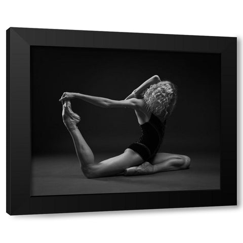 Art Of Movement Series Black Modern Wood Framed Art Print with Double Matting by STANKO, ANDREY