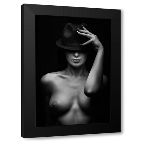 Portrait Black Modern Wood Framed Art Print with Double Matting by Valevicius, Aurimas