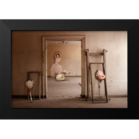 Framed Black Modern Wood Framed Art Print by Von Diepenbroek, Christine
