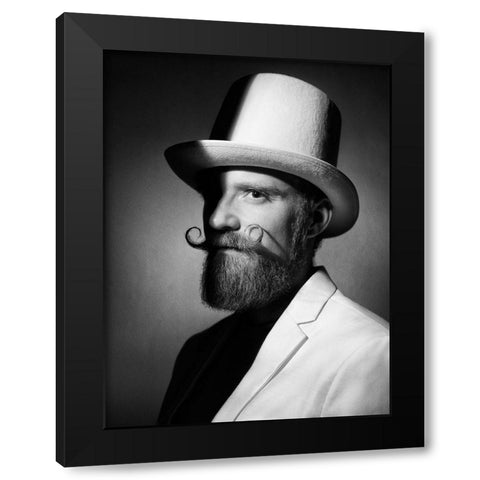 Beard Culture Black Modern Wood Framed Art Print by Aristoteles, David