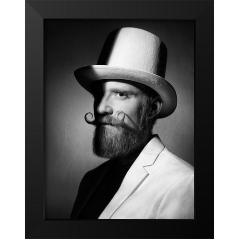 Beard Culture Black Modern Wood Framed Art Print by Aristoteles, David