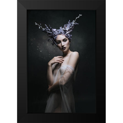 Artemis Black Modern Wood Framed Art Print by Siegart