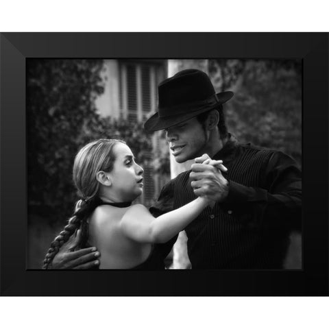 Passion On The Streets Black Modern Wood Framed Art Print by Depaepe, Yvette