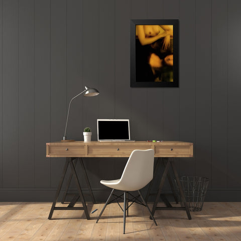 The Da Vinci Code Black Modern Wood Framed Art Print by UfukCRY