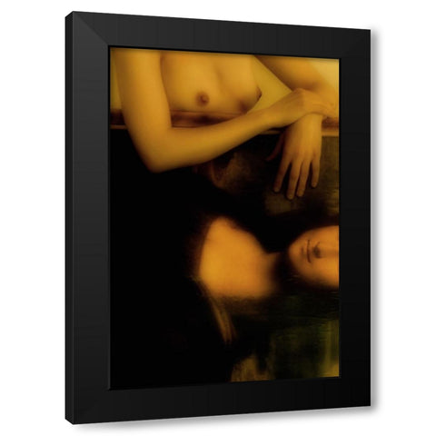 The Da Vinci Code Black Modern Wood Framed Art Print with Double Matting by UfukCRY