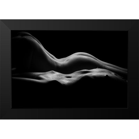 Better Two V.2.2 Black Modern Wood Framed Art Print by K. Florides, Athos