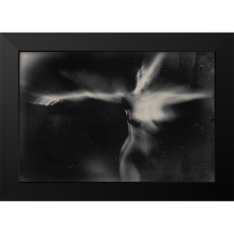 Untitled Black Modern Wood Framed Art Print by Bousca, Bogdan