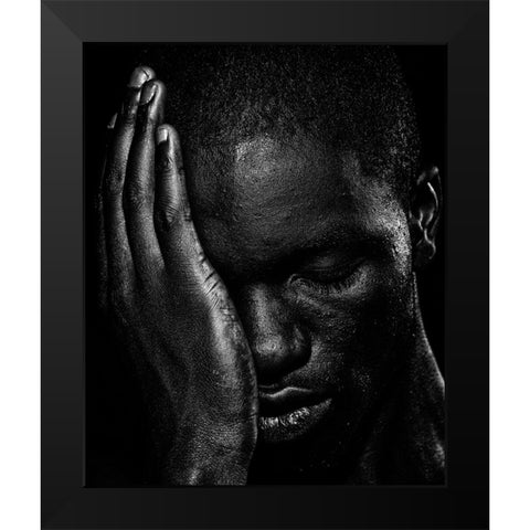 Why Go Black Modern Wood Framed Art Print by lotzin -, mario