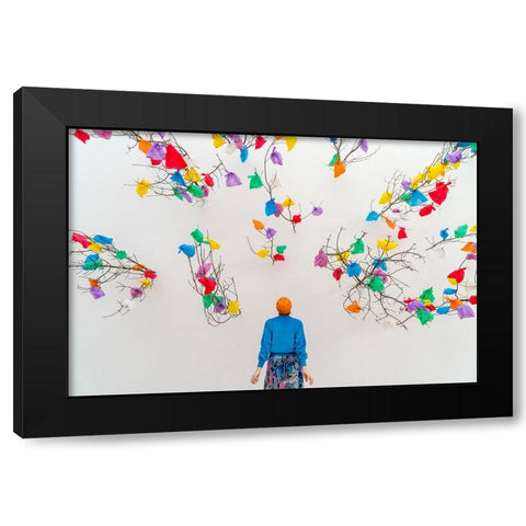 Trashart Black Modern Wood Framed Art Print with Double Matting by Dirven, Ton