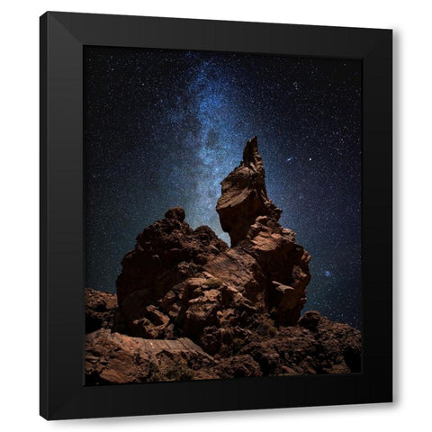 Untitled Black Modern Wood Framed Art Print by Keller