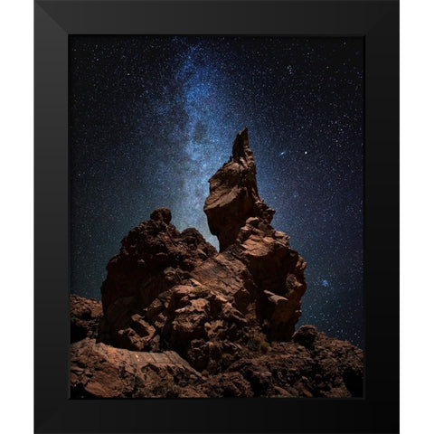 Untitled Black Modern Wood Framed Art Print by Keller