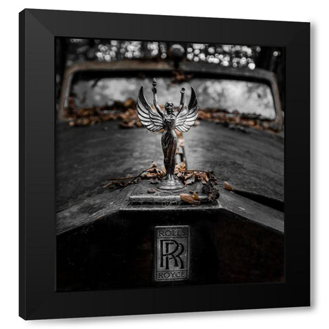 ... Rr Black Modern Wood Framed Art Print with Double Matting by Vollrath, Jorg