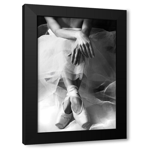 LAttesa Black Modern Wood Framed Art Print by Nozza, Roberta