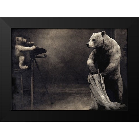 Hold That Black Modern Wood Framed Art Print by Hummel, Jeffrey