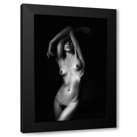Whitney Black Modern Wood Framed Art Print by Fritz, Ray
