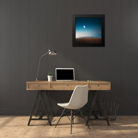 Leave The Dirty World Black Modern Wood Framed Art Print by Zare, Hossein