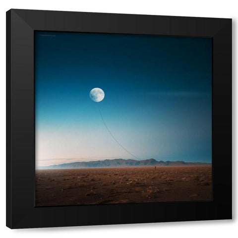 Leave The Dirty World Black Modern Wood Framed Art Print by Zare, Hossein