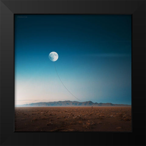 Leave The Dirty World Black Modern Wood Framed Art Print by Zare, Hossein