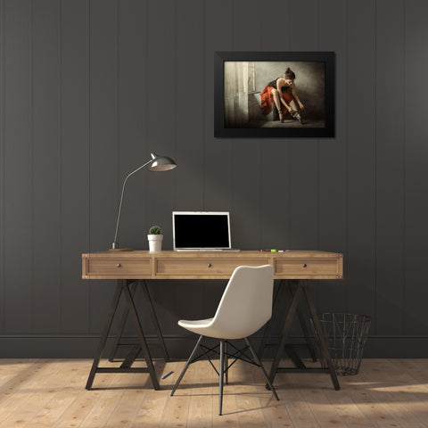 The Last Preparation Black Modern Wood Framed Art Print by Kisworo, Sebastian