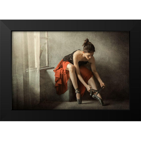 The Last Preparation Black Modern Wood Framed Art Print by Kisworo, Sebastian