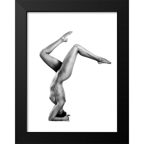 Acrobatic Nude 4 Black Modern Wood Framed Art Print by Oryx, Gene