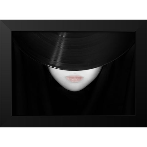Hiding In Lp Black Modern Wood Framed Art Print by Suzuki, Takashi