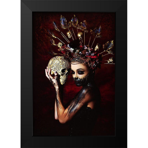 Tia Black Modern Wood Framed Art Print by Bolgov, Ruslan