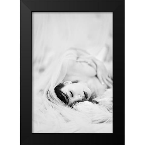 Untitled Black Modern Wood Framed Art Print by Tu, Jing Xin