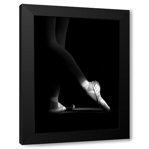 N/T Black Modern Wood Framed Art Print by Medeiros, Paulo