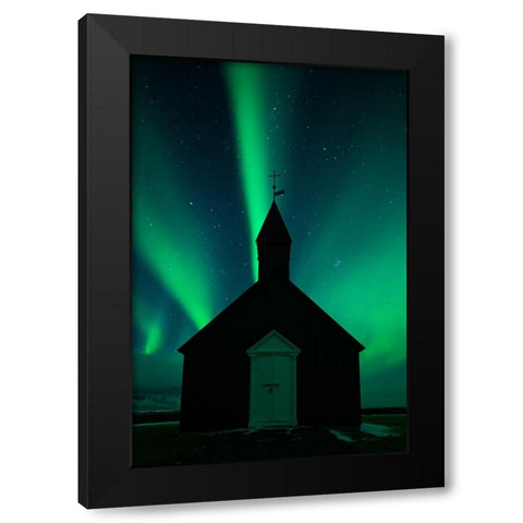 Glory Black Modern Wood Framed Art Print by Xu, Tony