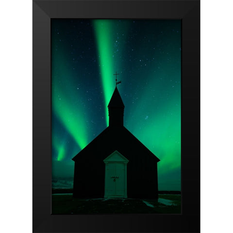 Glory Black Modern Wood Framed Art Print by Xu, Tony